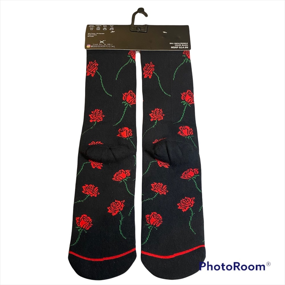 Odd Sox Roses Socks - Picture 2 of 2